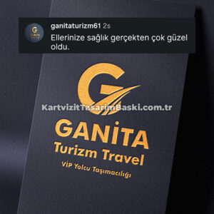kartvizit tasarım baskı logo tasarım ganita turizm teşekkür